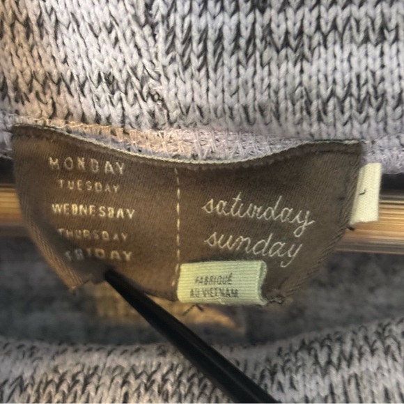 Anthropologie Saturday Sunday Space Dye Cowl Neck Sweater Pullover-Women Large - Picture 4 of 6